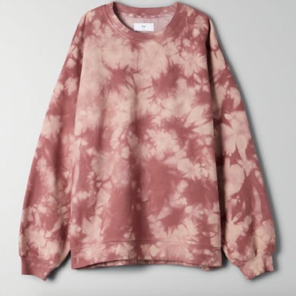 Aritzia TNA Cozy Fleece Boyfriend Crew Sweatshirt